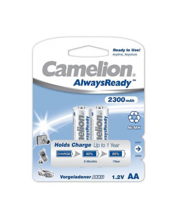 Camelion AA/HR6, 2300 mAh, AlwaysReady Rechargeable Batteries Ni-MH, 2 pc(s) nr 1