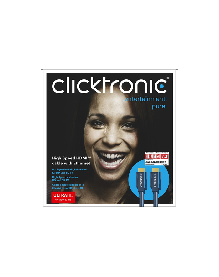 Clicktronic Kabel HDMI A High Speed 1,5m (CLICKCHDMI70302) główny