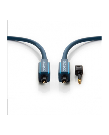 Clicktronic Kabel optyczny Toslink T-T + Jack 1m (CLICKCKO70366)