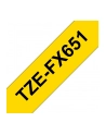 Taśma Do Brother Tz-Fx651 24Mm 8M Żółta Tze-Fx651 - nr 12