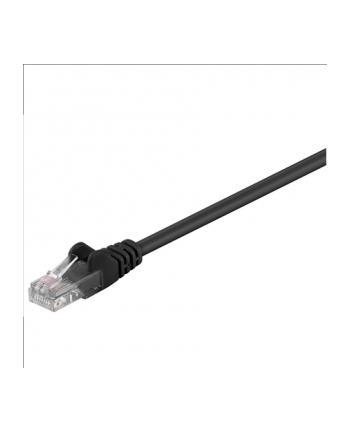 GOOBAY Kabel krosowy patchcord U/UTP kat. 5e CCA czarny 2m (68647)