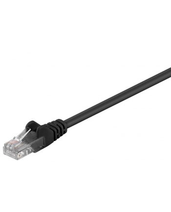 GOOBAY Kabel krosowy patchcord U/UTP kat. 5e CCA czarny 2m (68647)