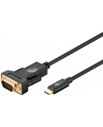 GOOBAY  79293 USB-C™ VGA ADAPTER CABLE (1080P 60 HZ), 1.80 M, BLACK W STREFIE KOMFORTU  (79293)