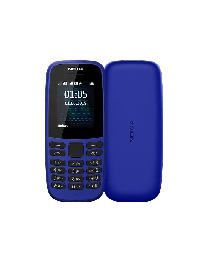 Nokia 105 2019 Niebieski główny