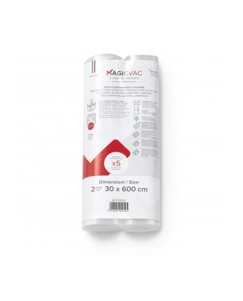Magic Vac Vacuum Sealer Bags Aco1025 2 Rolls 3X60 nr 1