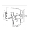SUNNE SUNNE WALL MOUNT, 23-42-EAX2, 32-55 '', FULL MOTION, MAXIMUM WEIGHT (CAPACITY) 50 KG, BLACK (2342EAX2) - nr 6
