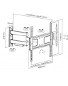 SUNNE SUNNE WALL MOUNT, 23-42-EAX2, 32-55 '', FULL MOTION, MAXIMUM WEIGHT (CAPACITY) 50 KG, BLACK (2342EAX2) - nr 8