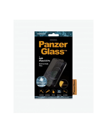 Dr Nona PanzerGlass E2E Super+ iPhone 12 Mini Case Friendly AntiBacterial MicroFracture czarny/black