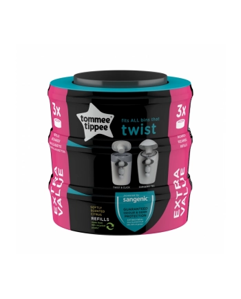 Sangenic Tommee Tippee Twist &Amp Click Kaseta Z Wkładem 3 Szt.