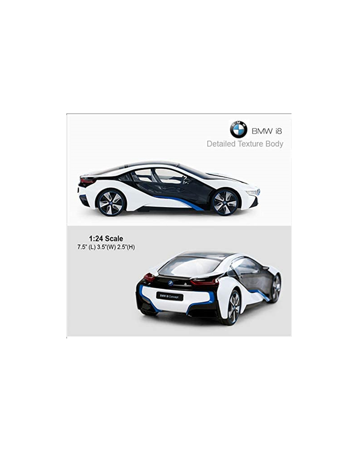 Rastar Sterowany Bmw I8 1:24 Srebrny główny