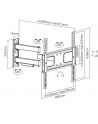 SUNNE SUNNE WALL MOUNT, 23-42-EAX2, 32-55 '', FULL MOTION, MAXIMUM WEIGHT (CAPACITY) 50 KG, BLACK (2342EAX2) - nr 8