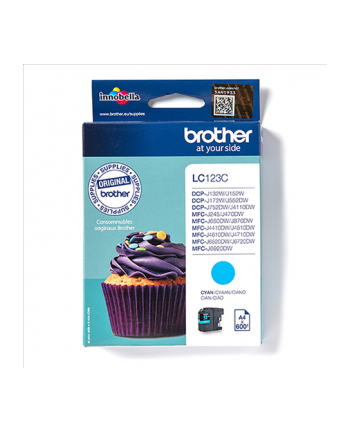 Print4you Analog  Brother LC123C Ink Cartridge  Cyan