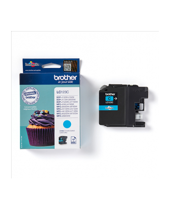 Print4you Analog  Brother LC123C Ink Cartridge  Cyan