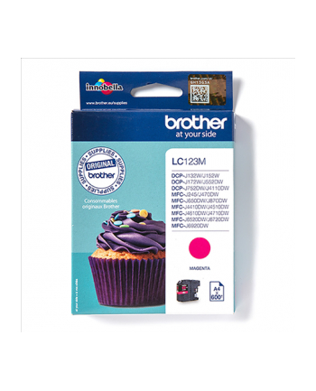 Print4you Analog  Brother LC123M  Ink Cartridge  Magenta