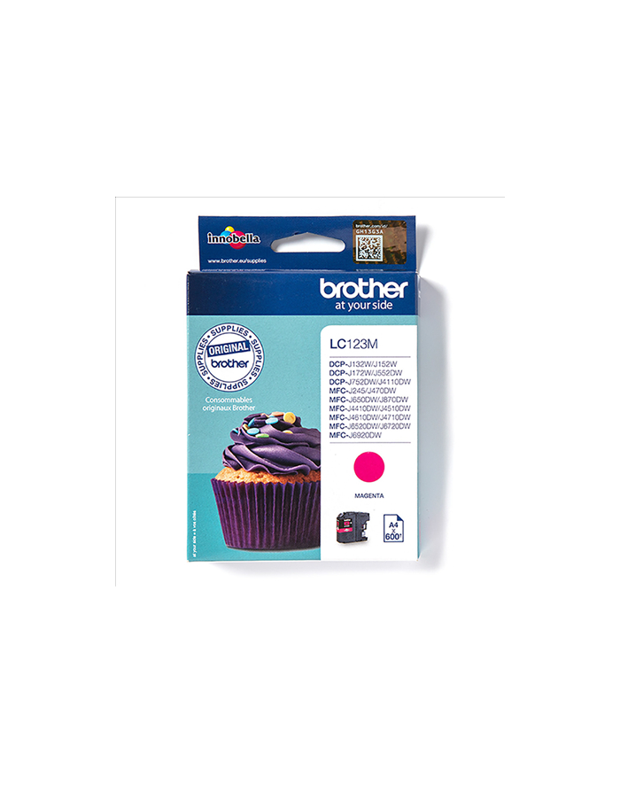 Print4you Analog  Brother LC123M  Ink Cartridge  Magenta główny