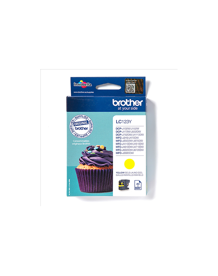 Print4you Analog  Brother LC123Y Ink Cartridge  Yellow główny
