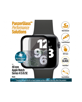 PanzerGlass szkło ochronne do Apple Watch 4/5 40 Czarny