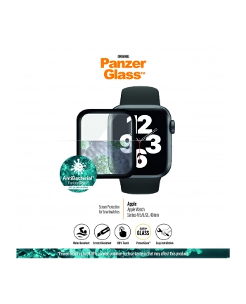 PanzerGlass szkło ochronne do Apple Watch 4/5 40 Czarny nr 1