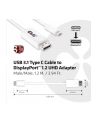 Club 3D USB C - DisplayPort (M/Ż) Biały 1.2m (CAC-1517) - nr 14