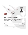 Club 3D USB C - DisplayPort (M/Ż) Biały 1.2m (CAC-1517) - nr 25