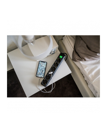 Brennenstuhl Eco-Line Listwa Zasilająca Z Wyłącznikiem - 6X Gniazd - 3M Kabel - Czarna