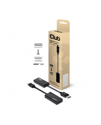Club 3D DisplayPort - HDMI 0.19m Czarny (CAC-1080)