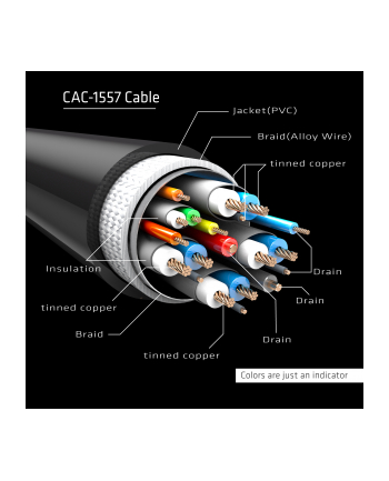 CLUB 3D CLUB3D KABEL   USB 3.1 TYP C > DP 1.4 8K60HZ UHD 1,8M  MĘSKI/MĘSKI RETAIL  (CAC1557)