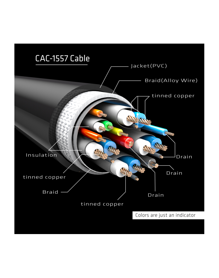 CLUB 3D CLUB3D KABEL   USB 3.1 TYP C > DP 1.4 8K60HZ UHD 1,8M  MĘSKI/MĘSKI RETAIL  (CAC1557) główny