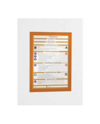 DURABLE RAMKA SAMOPRZYLEPNA POMARAŃCZOWA DURAFRAME A4 1 SZT. nr 2