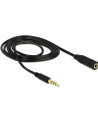 Delock Kabel Przedłużacz 3.5Mm Jack Czarny 1M (84666) - nr 15