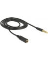 Delock Kabel Przedłużacz 3.5Mm Jack Czarny 1M (84666) - nr 21