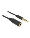 Delock Kabel Przedłużacz 3.5Mm Jack Czarny 1M (84666) - nr 5