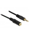 Delock Kabel Przedłużacz 3.5Mm Jack Czarny 1M (84666) - nr 6