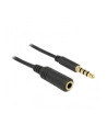 Delock Kabel Przedłużacz 3.5Mm Jack Czarny 1M (84666) - nr 7