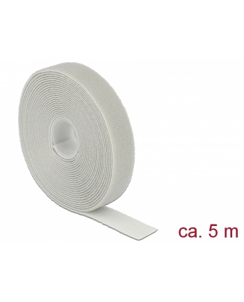 Organizer Delock DELOCK Klett-Kabelbinder 20mm x 5m Rolle grau - 18280