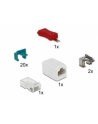 Delock Zestaw startowy Secure Clip RJ45 20 częściowy  (86406) - nr 4