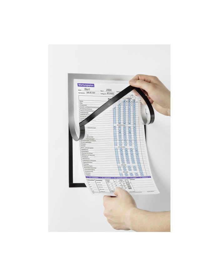 Durable Magnetyczna Ramka Informacyjna Z Uchylną Przednią Stroną Duraframe A4 1 Szt. Srebrna /Durable 498923 główny