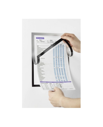 Durable Magnetyczna Ramka Informacyjna Z Uchylną Przednią Stroną Duraframe A4 1 Szt. Srebrna /Durable 498923 nr 2