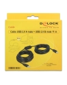 Delock Kabel USB A-B M-M 11m czarny (82915) - nr 20