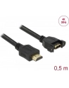 Delock HDMI - HDMI 0.5m Czarny (85463) - nr 18