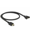 Delock HDMI - HDMI 0.5m Czarny (85463) - nr 1