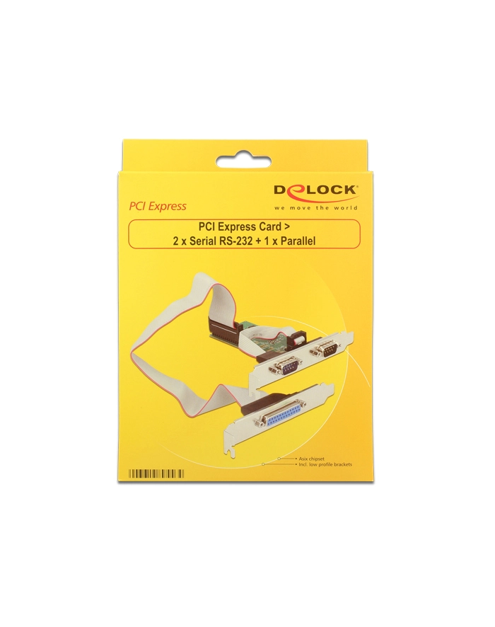 Delock PCIe /2x D-Sub9 + 1x D-Sub25 (89556) główny