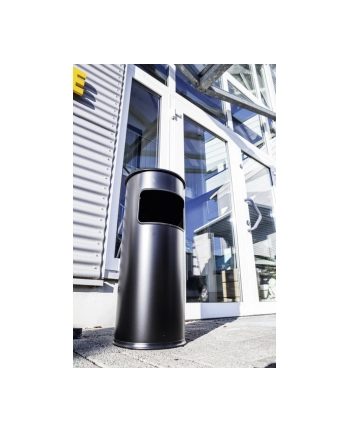 Durable Metalowy Kosz Na Śmieci 17 L Okrągły Z Popielnicą Safe 333201 (Db333201) nr 1