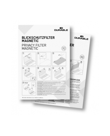 Durable Filtr Prywatyzujący Magnetic 13,3'' Z Magnetycznym Mocowaniem I Etui Ochronnym