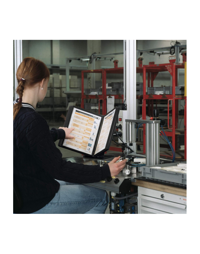 Durable System Stołowy Vario A4 Z 10 Panelami Czarny (557001) główny