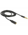 Delock Kabel Przedłużacz 3.5Mm Jack Czarny 1M (84666) - nr 2