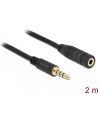 Delock Kabel Przedłużacz 3.5Mm Jack Czarny 2M (84667) - nr 11