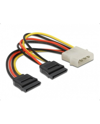 SATA zASILAJĄCY MOLEX(M)-SATA(F) X2 10CM DELOCK