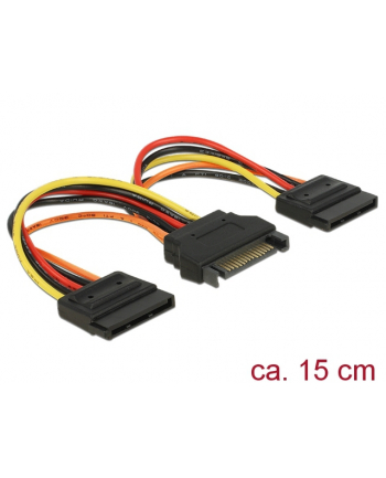 Delock Rozdzielacz SATA 15pin 0,15m (60143)