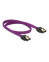 Delock Premium SATA DATA III Metalowe Zatrzaski 50 cm Fioletowy (83691) - nr 7